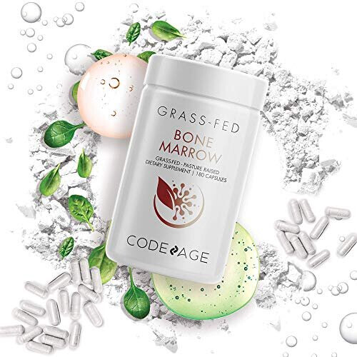 Codeage Grass-Fed Bone Marrow: Full Spectrum Whole Bone Extract, Cold Processed, Pasture-Raised, Non-GMO, 180 Capsules 2