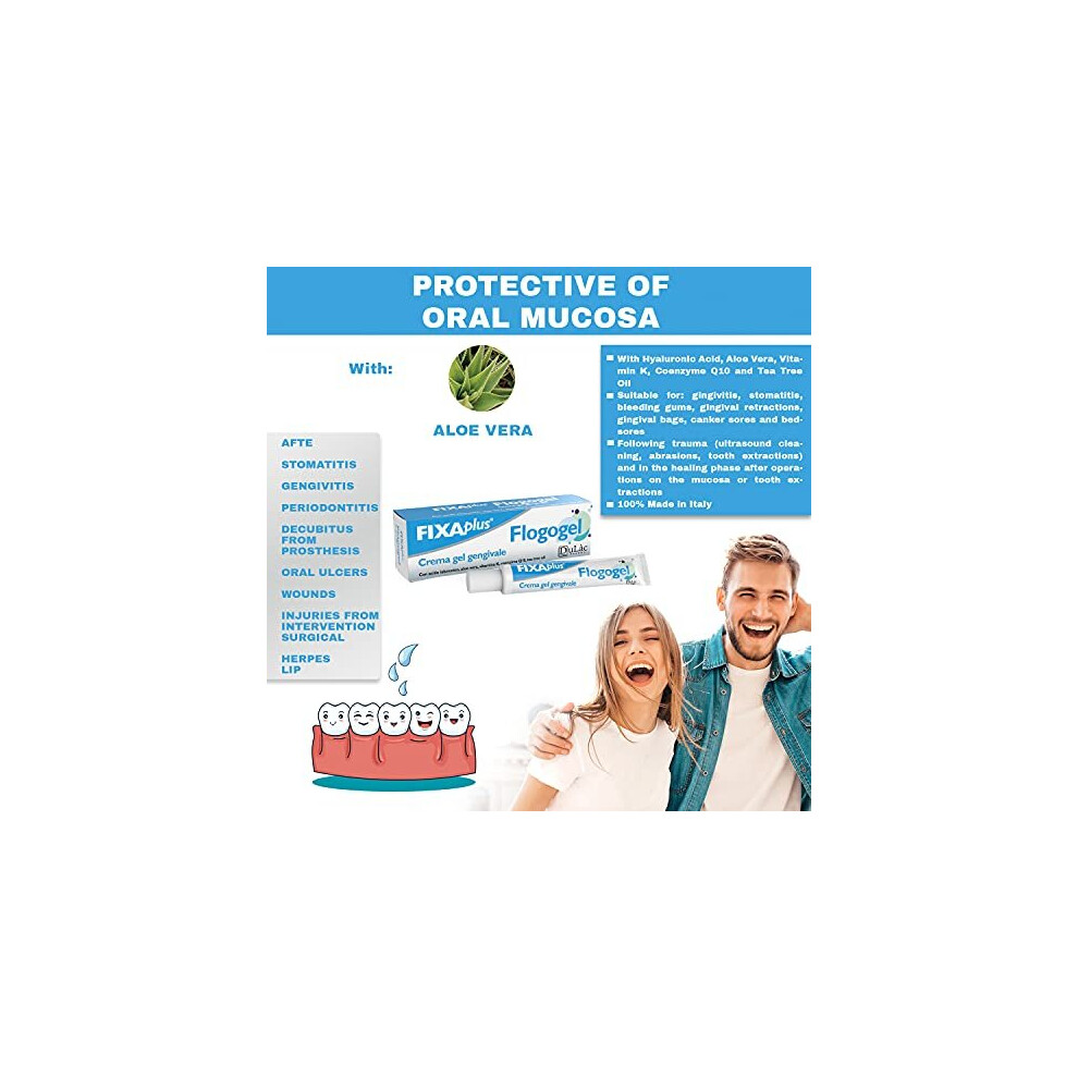 Gum Gel Dulàc Flogogel, Oral GelCream with Hyaluronic Acid and Aloe