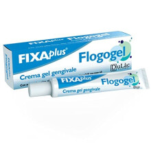 Gum Gel Dulàc Flogogel, Oral Gel-Cream with Hyaluronic Acid and Aloe Vera for Mouth Ulcer, Receding Gum Treatment, Cold Sore, Irritated Gums,