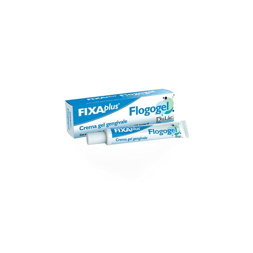 Gum Gel DulÃ c Flogogel, Oral Gel-Cream with Hyaluronic Acid and Aloe Vera for Mouth Ulcer, Receding Gum Treatment, Cold Sore, Irritated Gums,