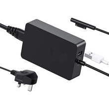 65W Surface Pro Charger with Magnetic Connector for Surface Pro 3-8, Surface Laptop Go 1-4, Surface Book (15V 4A, 100-240V)