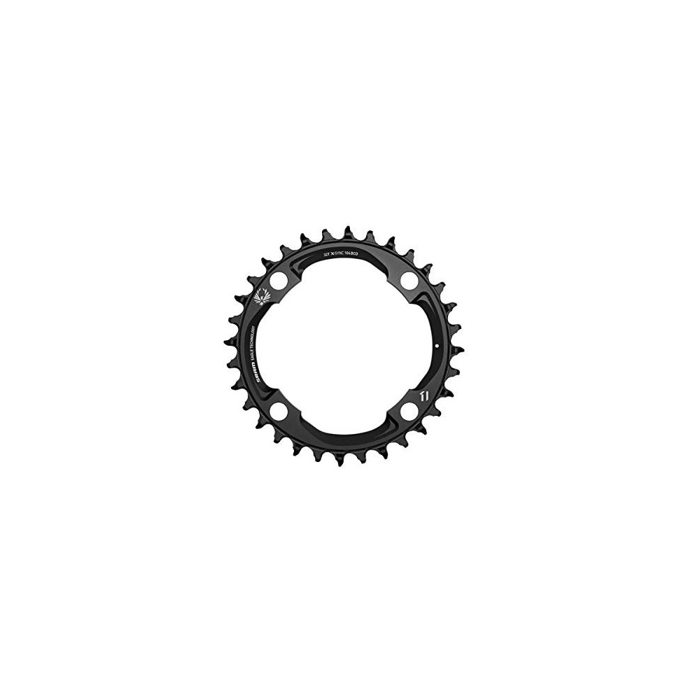 SRAM Unisex's X-Sync 2 94 Bcd Alum Eagle Light PoweEMTB Chainring, Black, 30t