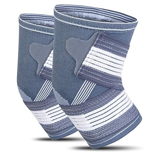 Bionix Elbow Support Brace Pair Adjustable Strap Compression Sleeve