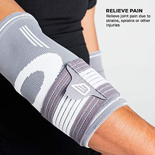 Bionix Elbow Support Brace Pair Adjustable Strap Compression Sleeve
