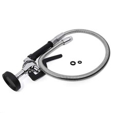 Commercial Pre Rinse Spray Gun/Sprayer Hose/Heavy Duty Pull Down Tap - Kitchen Pre-Rinse Spray Head with 38inch Stainless Steel Hose