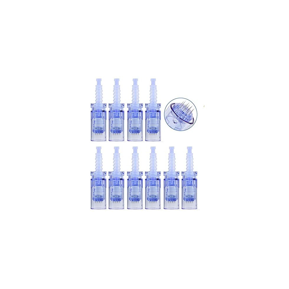 Topdirect Derma Pen Dr.pen Ultima A6 Needles Derma Pen Needle Cartridges Dr.pen Microneedling 12Pin/36Pin/Nano Round Needle Cartridges, Tips Derma Roller (12