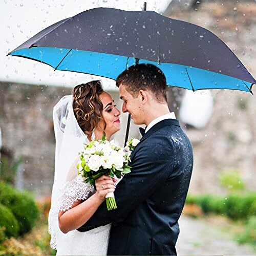 Superbison Automatic Open Golf Umbrella 62 inch Extra Large Oversize Strong Windproof Waterproof Umbrellas 1