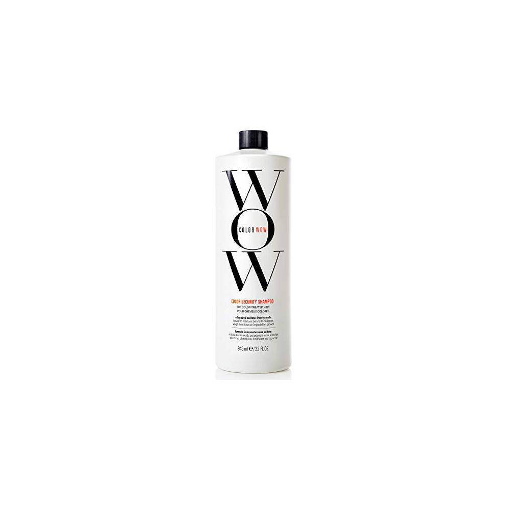 COLOR WOW - Colour Security Shampoo 1L - Silicone shampoo for all hair types and coloured hair - keeps the hair colour fresh as it was on the first