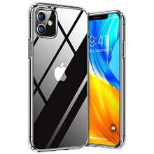 TORRAS Military Diamond Clear iPhone 11 Case [Exclusive 100% Clear & NO.1 Anti-Yellowing] [5.0 Military SGS Shockproof Certified] iPhone 11 Phone Case