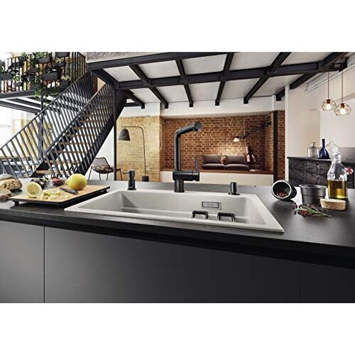 Blanco 525807 Linus-S Matte Black Kitchen Tap 2