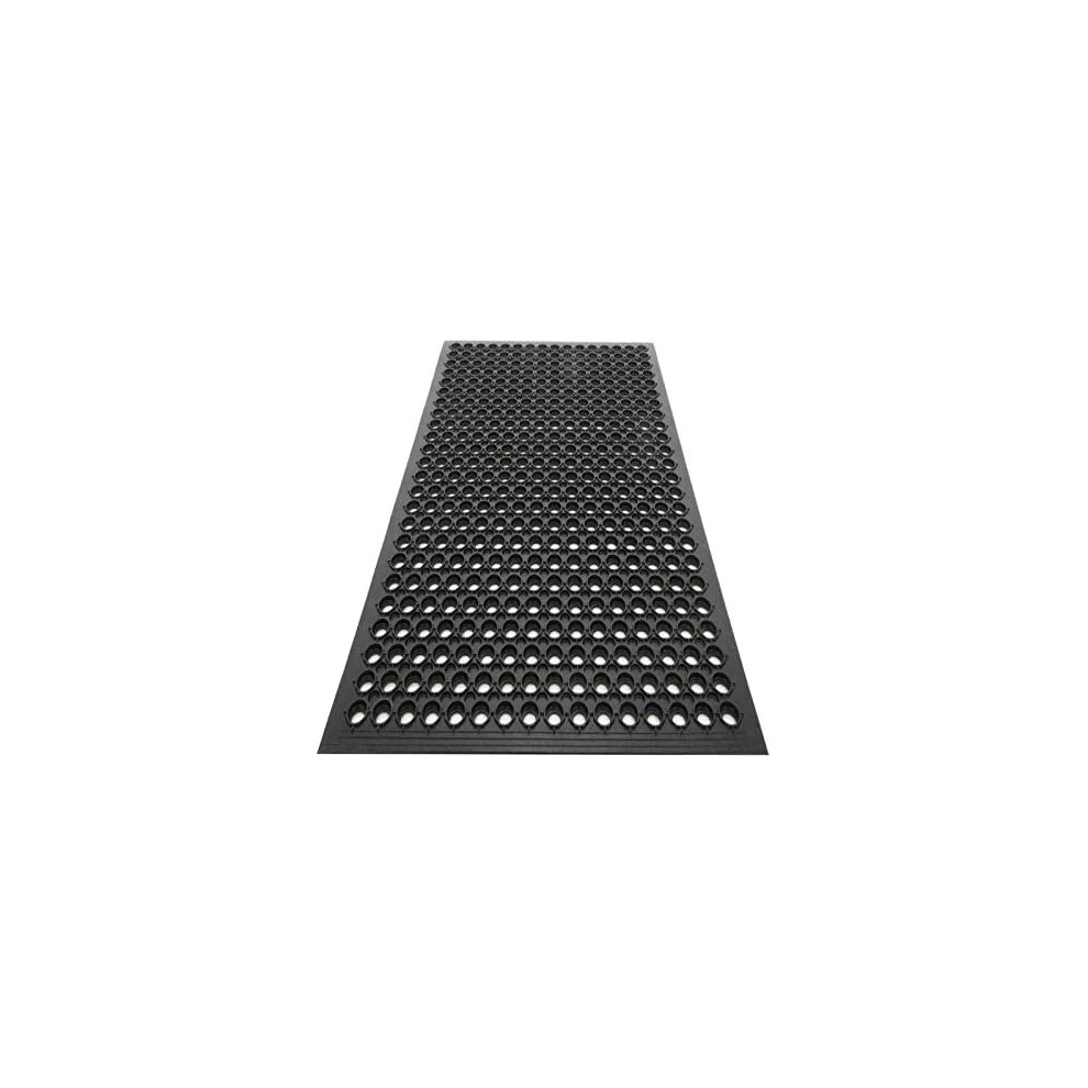Nisorpa Large Outdoor Entrance Rubber Mats, 90Cm X 210Cm Rubber Drainage Mat Anti Fatigue Mat Non Slip Doormat With Drainage Hole Heavy Duty