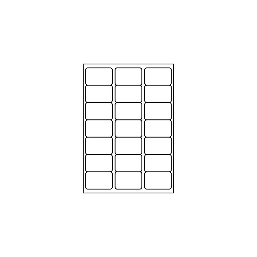 SmithPackaging A4 Self Adhesive Address Labels, 21 Labels Per Sheet, 100 Sheets, 63.5 x 38.1mm 2100 Labels