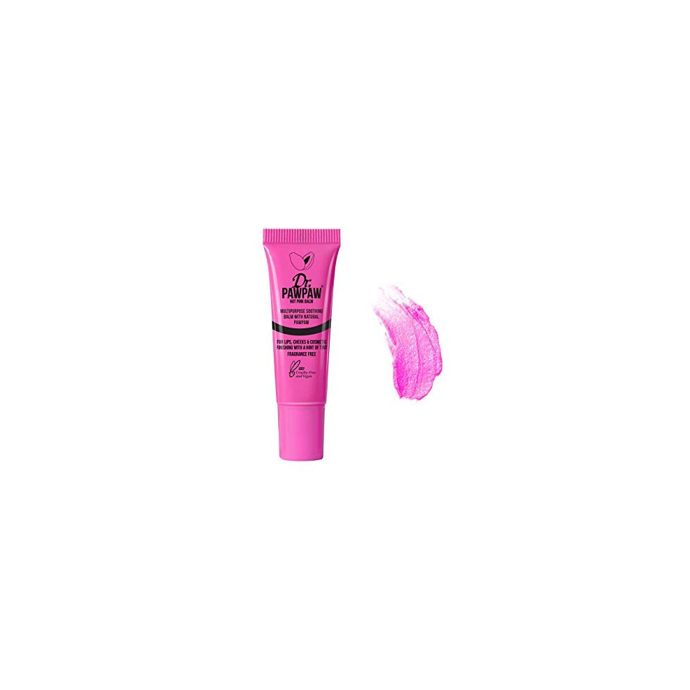 Dr. Pawpaw Original Balm Pink Dr. Pawpaw Hot Balm 10Ml - Multi-Purpose Balm, Lip Balm, Tinted Balm, Skin Highlighter, Cracked Lips, Vegan Beauty, Ethical Beauty