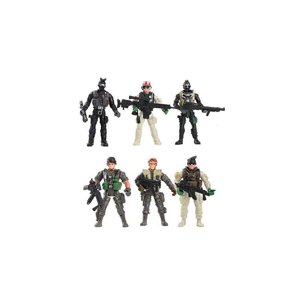 Fycooler Special Forces Army Men Combat Swat Soldier Action Figures Toy