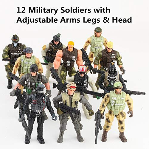 Fycooler Special Forces Army Men Combat Swat Soldier Action Figures Toy