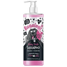 BUGALUGS Baby Fresh Dog Shampoo 500ml - Baby Powder Scent, PH-Balanced & Vegan, For All Breeds & Puppies 8+ Weeks, Dilutable 20:1, UK Made - BSHBF500