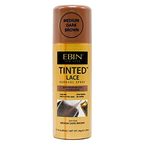 EBIN NEW YORK Tinted Lace Aerosol Spray (Medium Dark Brown)