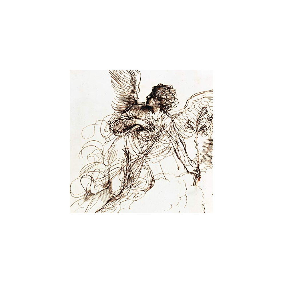 Pack of 8 Charity Christmas Cards (ALM-ALCX9953) - Study of an Angel - 8 Artistic Cards From the Almanac Gallery