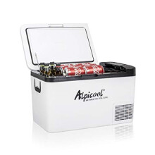 Alpicool K25 25 Liter Portable Car Fridge Freezer 12/24V Car Refrigerator Cooler Box,Electric Mini Fridge Freezer for Camping Campervan, Vehicle,