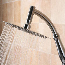 SIEYESCITY Powerful Rainfall Shower Head - High Pressure Rain Shower Heads - Large Waterfall Showerhead with Chrome Finish - Universal Shower