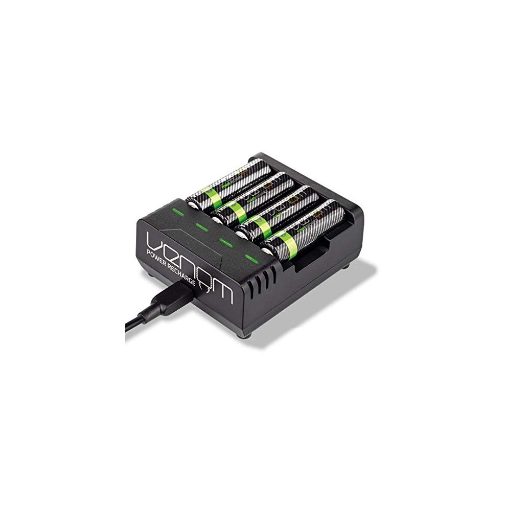 Venom TAO9628 Power Recharge - Charging Station plus 4 x AA 2100mAh Rechargeable Batteries