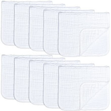 Comfy Cubs Muslin Cloths for Baby, Baby Essentials, Burp Cloths, Muslin Squares, 100% Cotton, Hand Washcloths 6 Layers Extra Absorbent and Soft