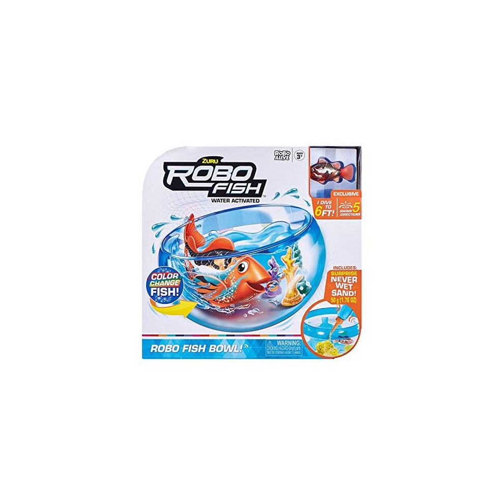 Robo Fish 7126 Robo FishFish Tank Playset Robotic Toy Pet, Fish, 13.5 x 30 x 28.5 Centimeters