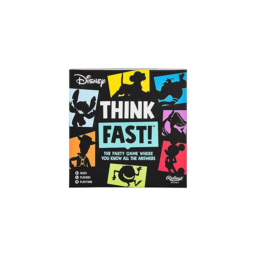 Ridley's DSY001 Think Fast Disney Edition Party Game, Multicoloured, A5