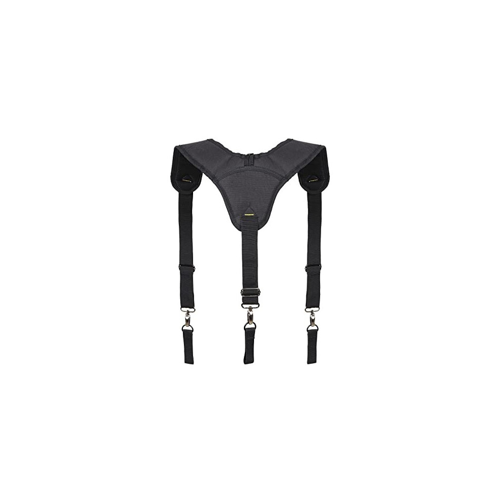 Tool Belt Suspenders, Tool Belt Braces, Electrician Work Braces, Heavy Duty Suspenders, Padded Electricians Harness With Metal Clips, Adjustable And 8424615222268