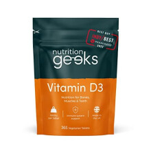 Vitamin D 1000iu - 1 Year Supply (365 Tablets) High-Strength Vegetarian D3 Immune Support