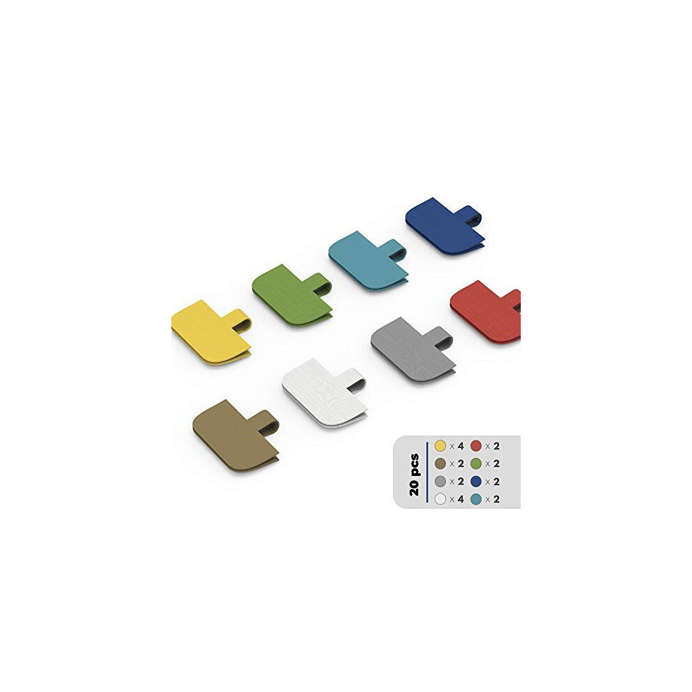 Cable Labels, Xiaoxi Write On Cord Label, Wire Labels, Cable Tags, Wire Tags And Cable Markers For Cable Management And Identification - 20 Pcs 744306043636