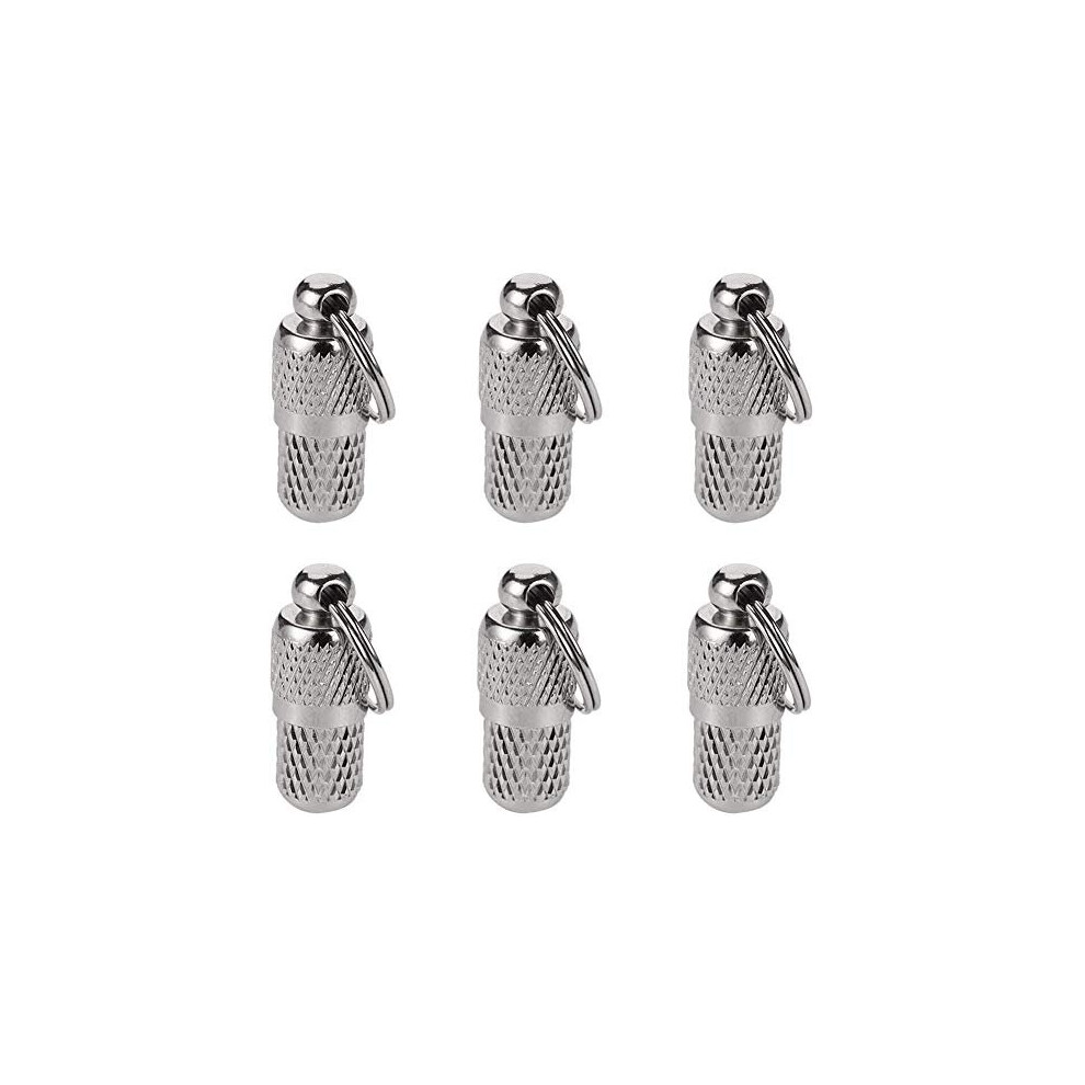 SUSSURRO 6 Pack Pet ID Tags,Tag Barrel Tube with Address Name Label,Anti -Lost Dog Cat ID Tag for Collar Of Dog Cat