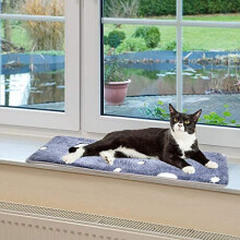 Pet Prime Luminous Print Cat Window Lying Mat for Windowsill,Cat Window Bed Mat 89.5 x 27.5CM,Windowsill Cat Cushion Bed