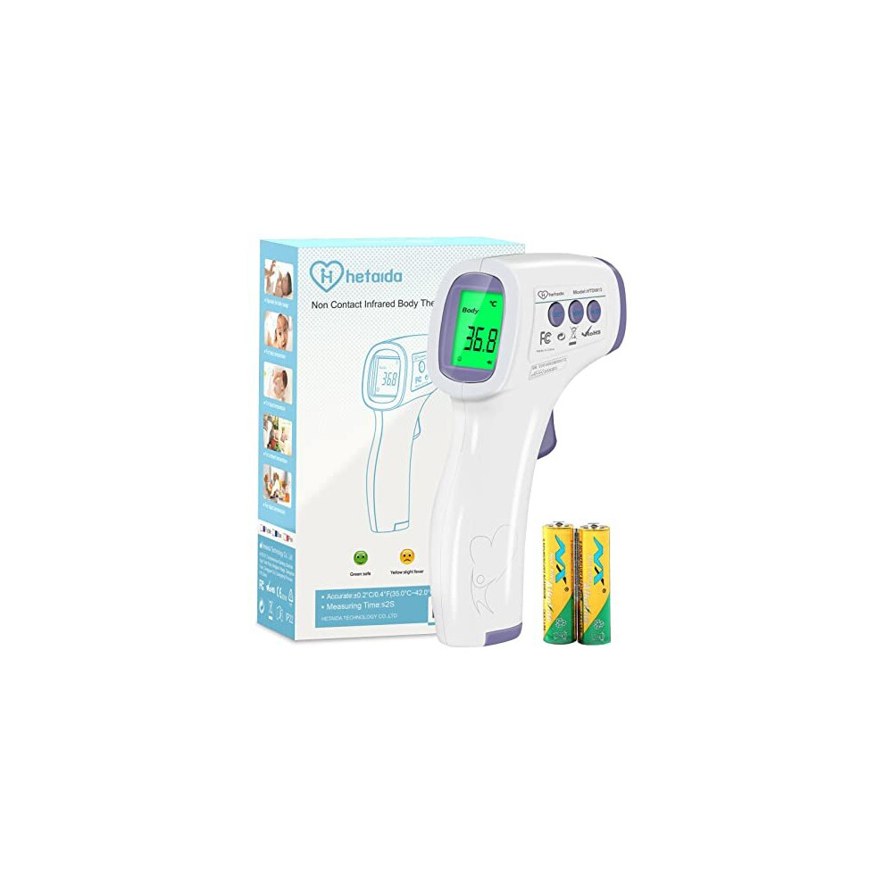 Forehead Thermometer for Adults and Children, Non Contact Digital Infrared Thermometer for Kids, No Touch Temperature Gun Baby Body Thermometer with