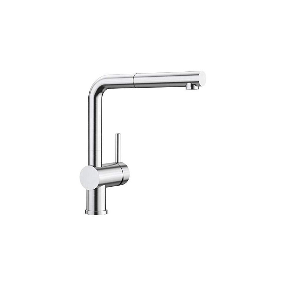 Blanco 526242 Linus-S - PST Coating Kitchen Sink tap with a Pull-Out spout Linus-S-526242, Pvd Steel, Hochdruck