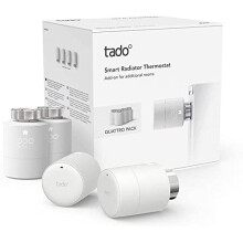 tado Smart Radiator Thermostat - Quattro Pack, Add-ons for Multi-Room Control, Intelligent Heating Control