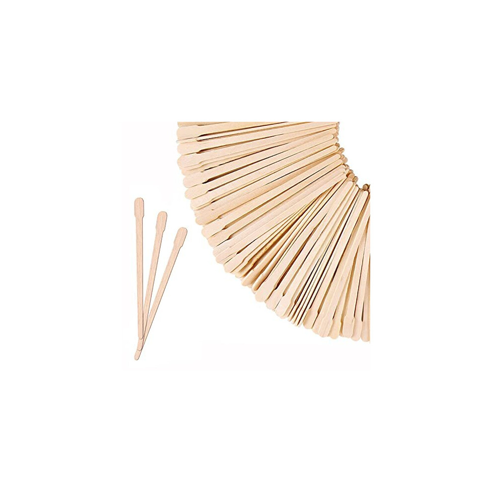 Mibly Wooden Wax Sticks - Eyebrow, Lip, Nose Small Waxing Applicator Sticks For Hair Removal And Smooth Skin - Spa And Home Usage (Pack Of 200)