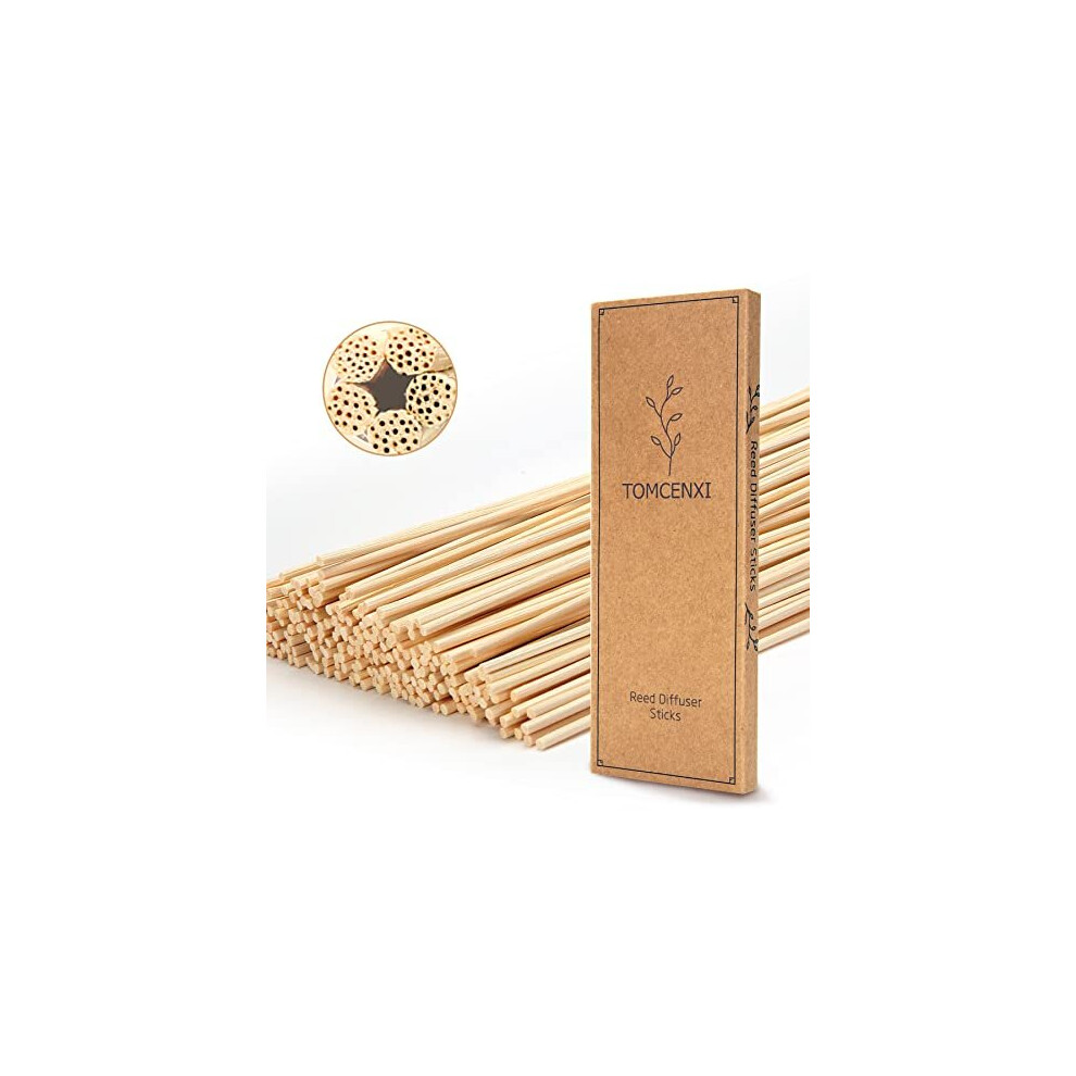 T&Cx 120PCS Reed Diffuser Sticks,25cm Natural Rattan Wood Sticks,Diffuser Refills,Essential Oil Aroma Diffuser Replacements Sticks for Home,Office