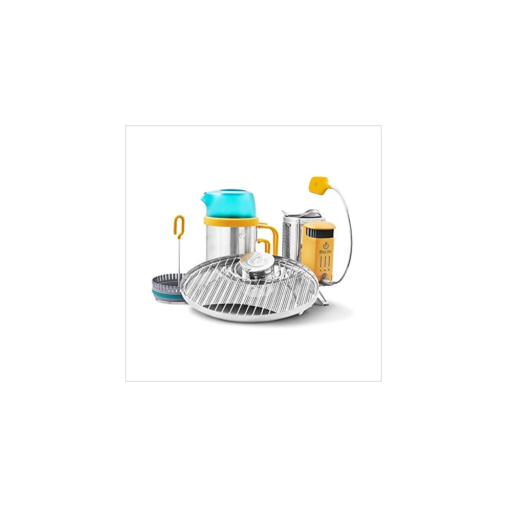 BioLite Campstove Wood Burning Electricity Generating & USB Charging Camp Stove (CampStove Complete Cook Kit)