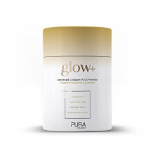 Pura Collagen Powdered Supplement Glow+, Hydrolysed Peptides, Hyaluronic Acid, Vitamins & Minerals, 28 Servings, 284 g