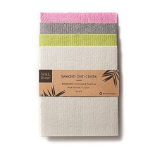 Wild & Stone | Swedish Dishcloth | Eco-Friendly Sponge Cloth | Biodegradable Kitchen Cloths Cleaning | Reusable Kitchen Sponge | Kitchen Cloth | Eco