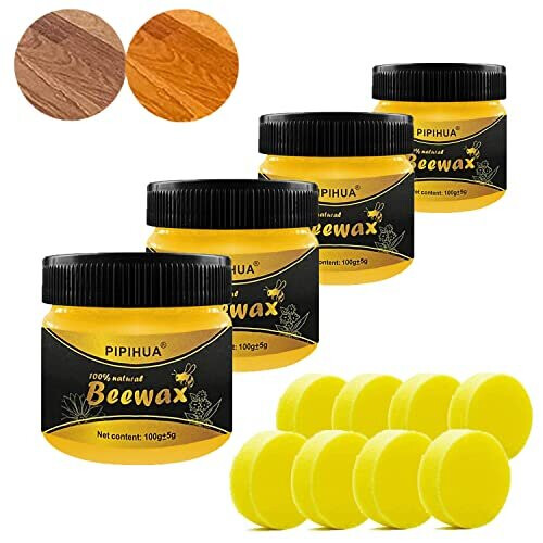PIPIHUA Beeswax Polish for Wood & Furniture,Wood Seasoning Natural