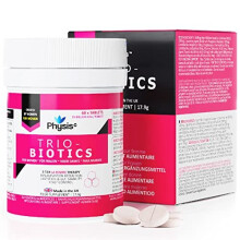 PHYSIS Oral Probiotics for Women - 60 Tablets - 3in1 Support for Thrush, Cystitis, UTI & Bacterial Vaginosis - Gut Health