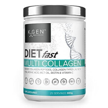 K-GEN Multi Collagen Peptides Powder Hydrolyzed Grass Fed Bovine, Wild Caught Marine | Advanced Diet Collagen Types I, III, IV & V Hyaluronic Acid,