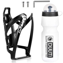 Bike Bottle Cage & 700ml BPA-Free Sports Bottle – Universal Fit, Lightweight, Easy-Install Cycling Bottle Set
