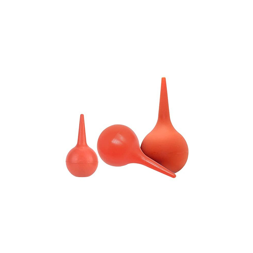 Maridergo 3Pcs Rubber Suction Ear Syringe Bulb 30Ml 60Ml 90Ml, Reusable Ear Cleaner Ear Washing Squeeze Bulb Cleaning Ball For Ear Wax Removal, Suitable For