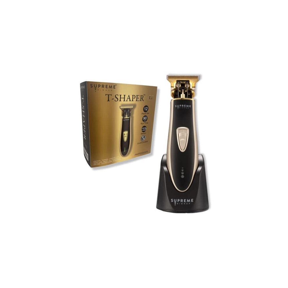 Supreme Trimmer Gold Men's Hair Trimmer By - St5210 Beard Trimmer For Men Professional Barber Liner Cordless Hair Clipper Â T Shaper