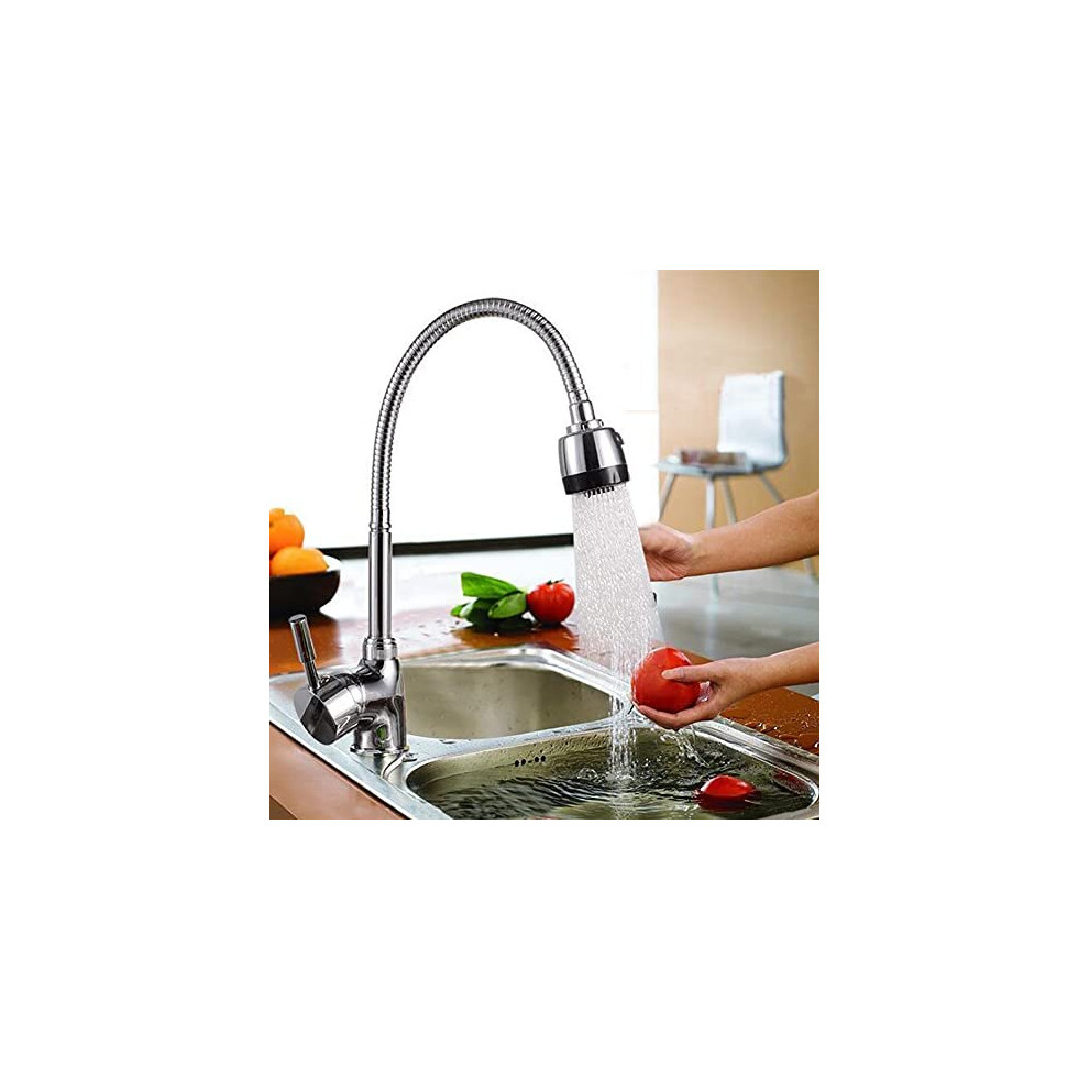 Kitchen Faucet 360 Chrome Kitchen Mono Sink Tap Kitchen Brass Modern Mixer Twin Single Lever Swivel