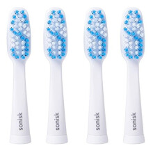 Sonisk Pulse | Electric Toothbrush Heads | 4X Replacement Heads for Sonisk Pulse | High Quality Antimicrobial Head | 31,000 Strokes Per Minute