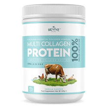 Vanilla Multi Collagen Protein Powder - 400g - Unsweetened - 5 Types of Collagen Peptides - Hydrolysed Grass Fed Bovine, Wild Caught Marine &